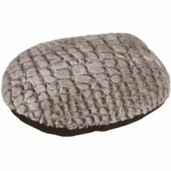 Flamingo Coussin Snoozzy Ovale Fermeture Eclair Brun 50x40x8cm