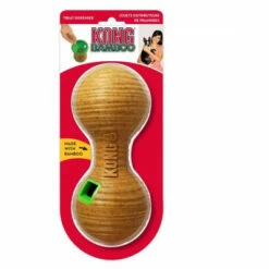 Jouet KONG Bamboo Feeder Dumble - Taille M -Promos VetoStore Boutique 133799 kong bamboo feeder dumbbell hellbraun 18x20x8cm hs 01 8