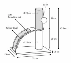 Flamingo Arbre à Chat Tessa Crème 35x25x43,5cm 8 Flamingo Arbre à Chat Tessa Crème 35x25x43,5cm -Promos VetoStore Boutique 13dbc823342d968debb772475eccad4339574bb371984d92daa7a79b262e0c83