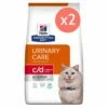 Lot De 2 Sacs Hill's Prescription Diet C/D Urinary Stress Multicare Croquettes Pour Chat Au Poisson - 3Kg