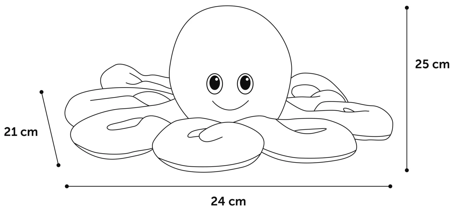 Flamingo Jouet Chien Lorio Poulpe Large Peluche 25cm 4 Flamingo Jouet Chien Lorio Poulpe Large Peluche 25cm – Image 2