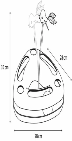 Flamingo Jouet Chat Felicia Bleu Triangle 28x28x30cm -Promos VetoStore Boutique 3a2f29fc7a21ba9b044481414064efb8608ad17ce5ed086deb7e6cae766727de