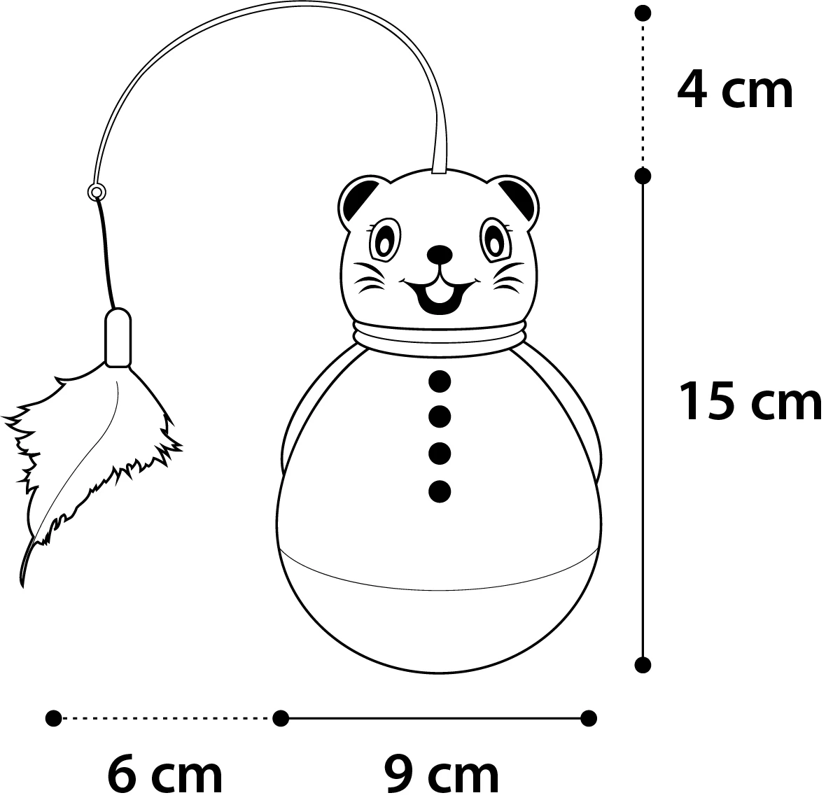 Flamingo Jouet Pour Chat Oscillant Souris 5 Flamingo Jouet Pour Chat Oscillant Souris – Image 3