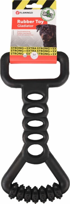 Flamingo Jouet Chien Gladiator à Tirer En Caoutchouc Noir 19x13x3,5cm -Promos VetoStore Boutique 46f82d5216f11cb476e5c9f2194a78608e703e2a08f395989bf592c60f78a345
