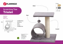 Flamingo Arbre à Chat Triolet Gris 38x38x40cm -Promos VetoStore Boutique 48afef0f42e981549eb17af6319a5bac6e9090efe62ae6f5fb39eb0e92e9a213