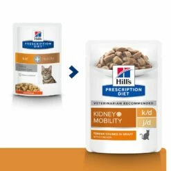 Hill's Prescription Diet K/D + Mobility Croquettes Pour Chat Au Poulet -Promos VetoStore Boutique 52742011561 0 prescription diet chat k d mobility sachet repas poulet