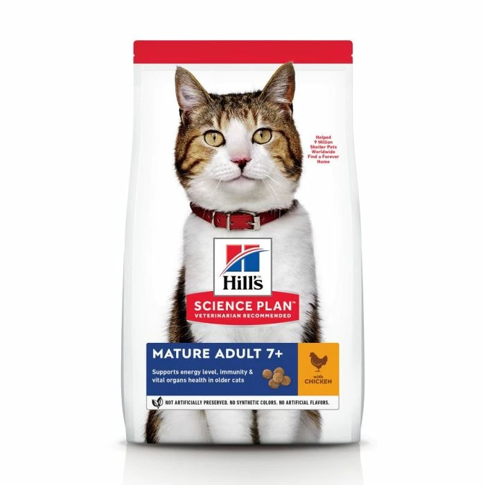Hill's Science Plan Mature Adult 7+ Croquettes Pour Chat Sénior Au Poulet Ou Au Thon 3 Hill's Science Plan Mature Adult 7+ Croquettes Pour Chat Sénior Au Poulet Ou Au Thon
