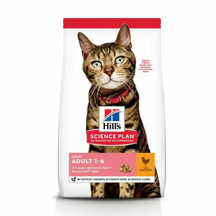 Hill's Science Plan Adult Light Croquettes Pour Chat 3 Hill's Science Plan Adult Light Croquettes Pour Chat
