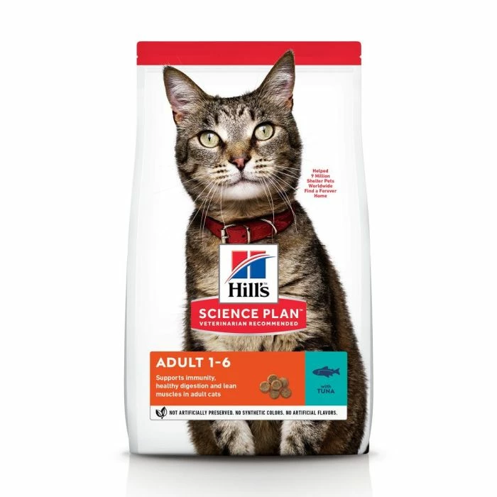 Hill's Science Plan Adult Croquettes Pour Chat Au Thon 3 Hill's Science Plan Adult Croquettes Pour Chat Au Thon