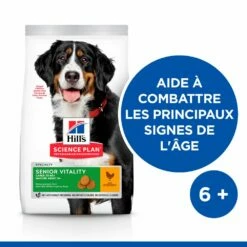 Hill's Science Plan Senior Vitality Croquettes Pour Grand Chien Mature Au Poulet Et Au Riz 14Kg -Promos VetoStore Boutique 52742025964 2 science plan senior vitaity chien large croquettes poulet