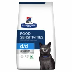 Hill's Prescription Diet D/D Pour Chat -Promos VetoStore Boutique 52742027180 1 prescription diet chat d d croquettes canard petits pois
