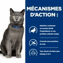 Hill's Prescription Diet D/D Pour Chat -Promos VetoStore Boutique 52742027180 4 prescription diet chat d d croquettes canard petits pois