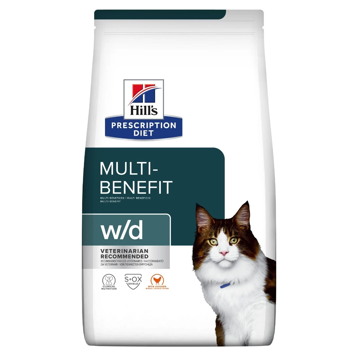 Hill's Prescription Diet W/D Multi Benefit Croquettes Et Boîtes Pour Chat Au Poulet 4 Hill's Prescription Diet W/D Multi Benefit Croquettes Et Boîtes Pour Chat Au Poulet – Image 2