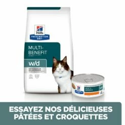 Hill's Prescription Diet W/D Multi Benefit Croquettes Et Boîtes Pour Chat Au Poulet 14 Hill's Prescription Diet W/D Multi Benefit Croquettes Et Boîtes Pour Chat Au Poulet -Promos VetoStore Boutique 52742042251 3 prescription diet chat w d croquettes poulet 1