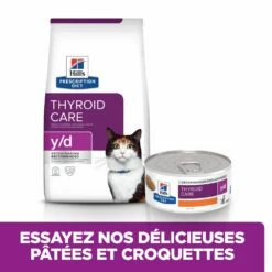Hill's Prescription Diet Y/D Thyroïd Pour Chat -Promos VetoStore Boutique 52742042503 3 prescription diet chat y d croquettes poulet 1