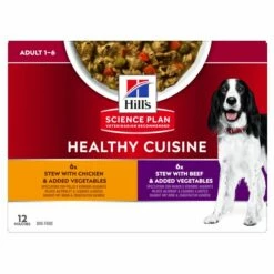 Hill's Science Plan Healthy Cuisine Mijoté Pour Chien Adulte Au Poulet Et Boeuf