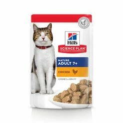 Hill's Science Plan Mature Adult Multipack 12 Sachets Repas Pour Chat Sénior Poulet Et Poisson 12 X 85g -Promos VetoStore Boutique 52742212005 1 2 science plan chat g mature sachet repas pack mixte poulet poisson