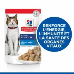 Hill's Science Plan Mature Adult Multipack 12 Sachets Repas Pour Chat Sénior Poulet Et Poisson 12 X 85g -Promos VetoStore Boutique 52742212005 2 science plan chat g mature sachet repas pack mixte poulet poisson