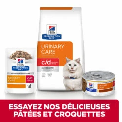 Hill's Prescription Diet C/D Urinary Stress Sachets Pour Chat Au Saumon - 12 X 85g -Promos VetoStore Boutique 52742286303 5 FR