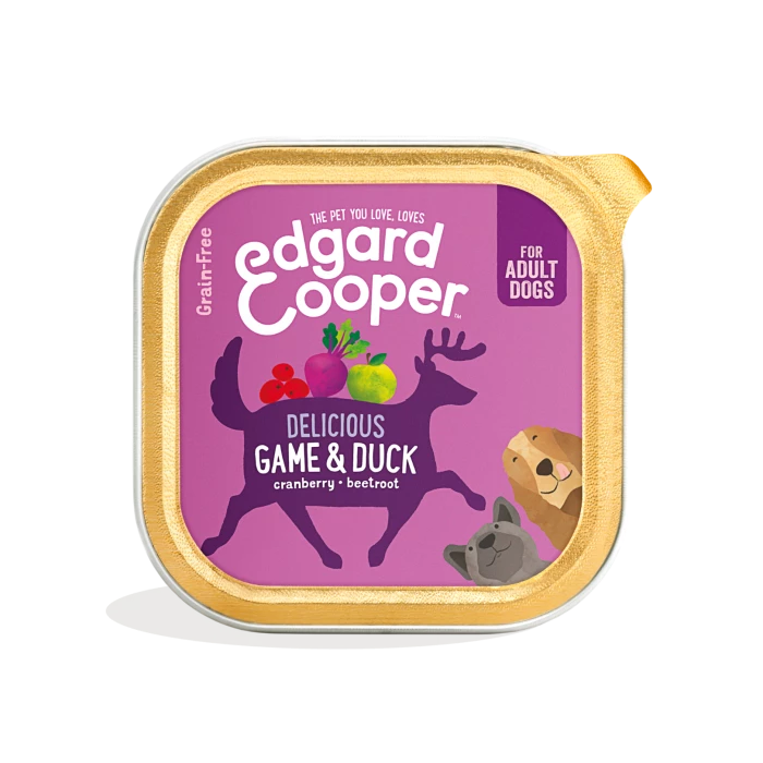 Edgard & Cooper Edgard&Cooper Barquettes Pour Chien Au Gibier - 11x 150g 3 Edgard & Cooper Edgard&Cooper Barquettes Pour Chien Au Gibier - 11x 150g