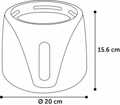 Flamingo Fontaine à Eau Sensor Adriana Noir -Promos VetoStore Boutique 561213 T 01