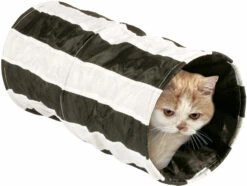 Flamingo Tunnel Pour Chat Noir/blanc 50cm Dia.25cm -Promos VetoStore Boutique 595d58515420a063a94f159a12a3d894bb8441366546e4366da7c0c2ca9cdefb