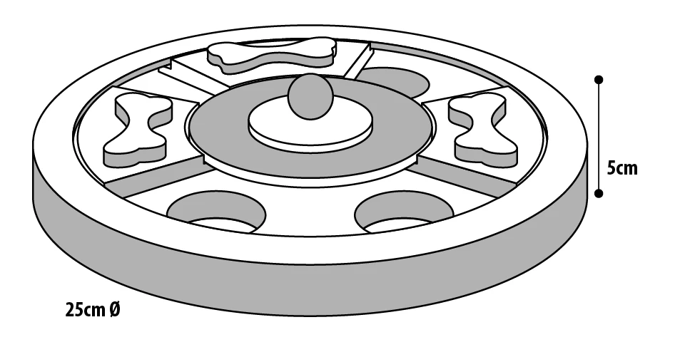 Flamingo Jouet Chien Wooden Brain Train Hera-25cm 5 Flamingo Jouet Chien Wooden Brain Train Hera-25cm – Image 3