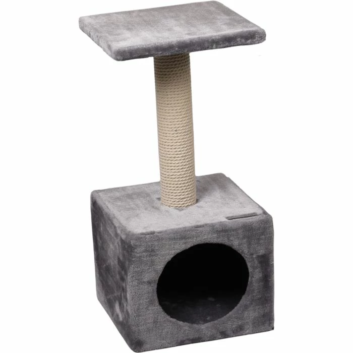 Flamingo Arbre à Chat Charles Gris 30x30x64,5cm 3 Flamingo Arbre à Chat Charles Gris 30x30x64,5cm