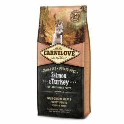 CARNILOVE Large Puppy Saumon & Dinde Sans Céréales -Promos VetoStore Boutique 5e4b604b20c07b7c66da4446c97120290d359c9847a6fe29e2ca8c22a67ed5d4