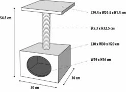 Flamingo Griffoir Sassière Gris 30x30x55cm -Promos VetoStore Boutique 6b6e265f5c19d3d7352e5c7554120580b67ab01e73e919ed69f8319a2f50152a