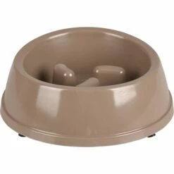 Flamingo Gamelle Mangi Slow Feeder Taupe En Mélamine 950ml