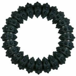 Flamingo Jouet Chien Gladiator Anneau Noir En Caoutchouc 15cm