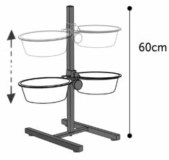 Flamingo Gamelle Support En H Avec 2 Ecuelles Otis 2x27cm 4l -Promos VetoStore Boutique 8ba134b00e8562f6590f5c633ea1074d850e340cdf5ca02e8d7d2d3994a57695