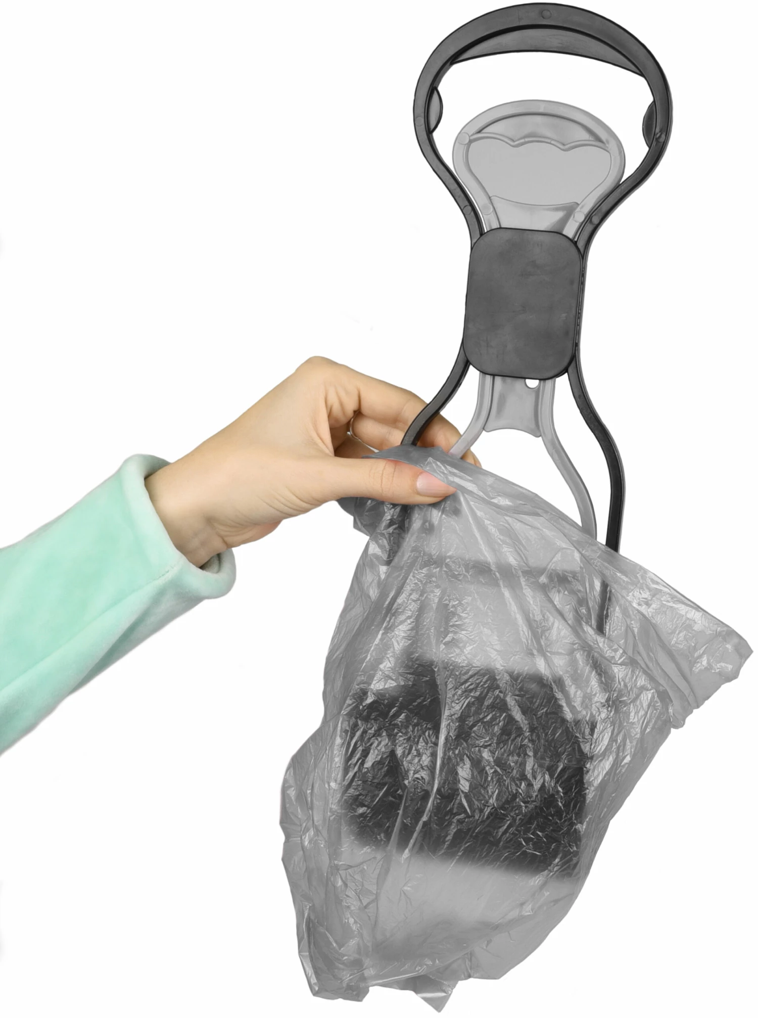 Flamingo Pelle Ramasse-crottes Easy Scoop Noir/gris M 12x10x36,5cm 5 Flamingo Pelle Ramasse-crottes Easy Scoop Noir/gris M 12x10x36,5cm – Image 3