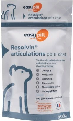 Easypill Chat Resolvin Articulations 30 Boulettes De 2g -Promos VetoStore Boutique Easypill cat joint