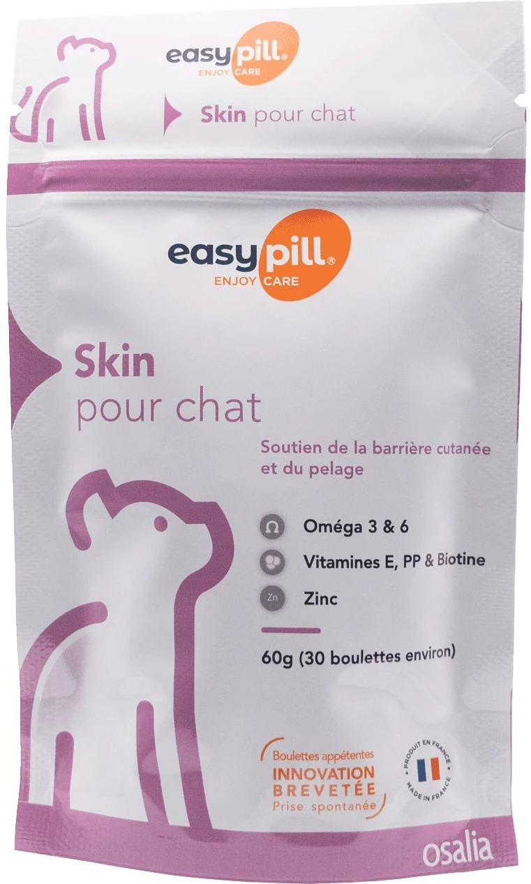 Easypill Chat Skin 30 Boulettes De 2g 4 Easypill Chat Skin 30 Boulettes De 2g – Image 2
