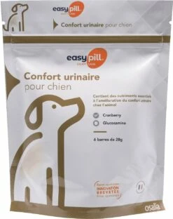 Easypill Chien Confort Urinaire 6 Barres De 28g -Promos VetoStore Boutique Easypill dog urinary