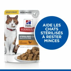 Hill's Science Plan Adult Sterilised Pack Mixte Sachets Repas Chat - 12 X 85g (3 Poulet, 3 Dinde, 3 Saumon, 3 Truite) -Promos VetoStore Boutique Hills science plan chat adult sterilised sachet repas pack mixte poulet dinde saumon truite 5 FR 1