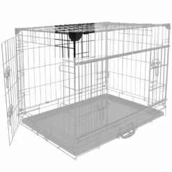 Cage Fer Ninja Edition Avec Porte Coulissante 91x61x69 Cm Noir -Promos VetoStore Boutique Hoek 1