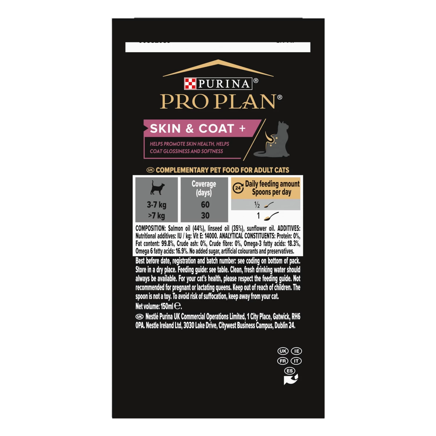 Purina PRO PLAN SKIN & COAT+ CHAT ALIMENT COMPLEMENTAIRE - 135G 6 Purina PRO PLAN SKIN & COAT+ CHAT ALIMENT COMPLEMENTAIRE - 135G – Image 4