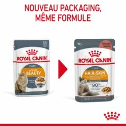 Royal Canin Hair & Skin Care En Sauce Pour Chat 12 Sachets De 85g -Promos VetoStore Boutique Royal Canin Hair Skin Care Gravy Chat FR 04