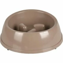 Flamingo Gamelle Mangi Slow Feeder Taupe En Mélamine 1500ml