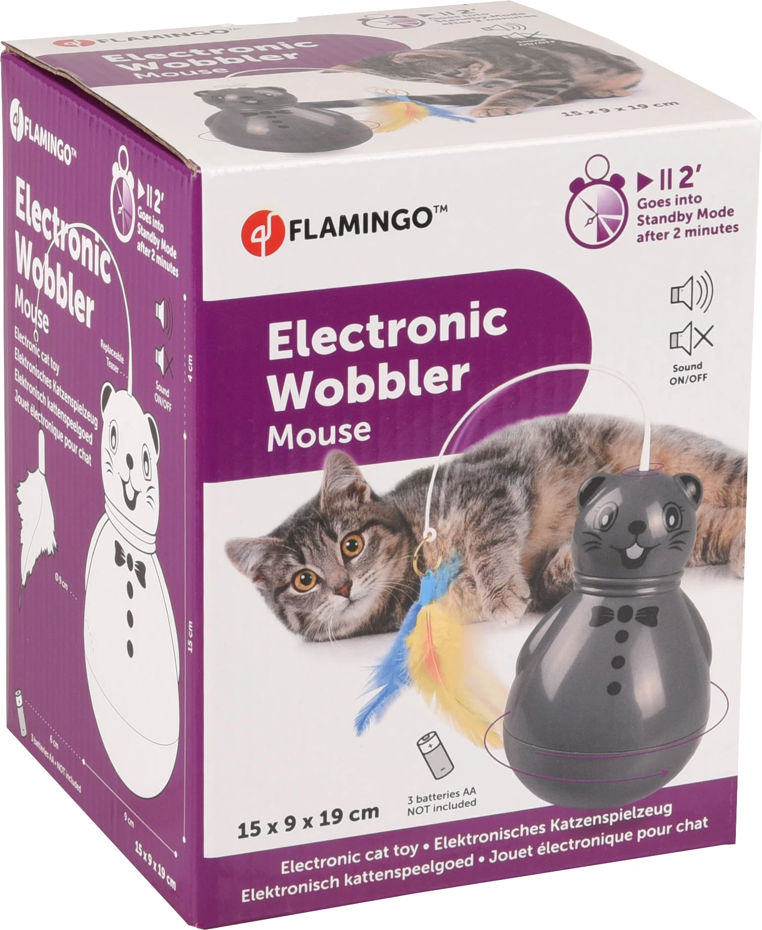 Flamingo Jouet Pour Chat Oscillant Souris 4 Flamingo Jouet Pour Chat Oscillant Souris – Image 2
