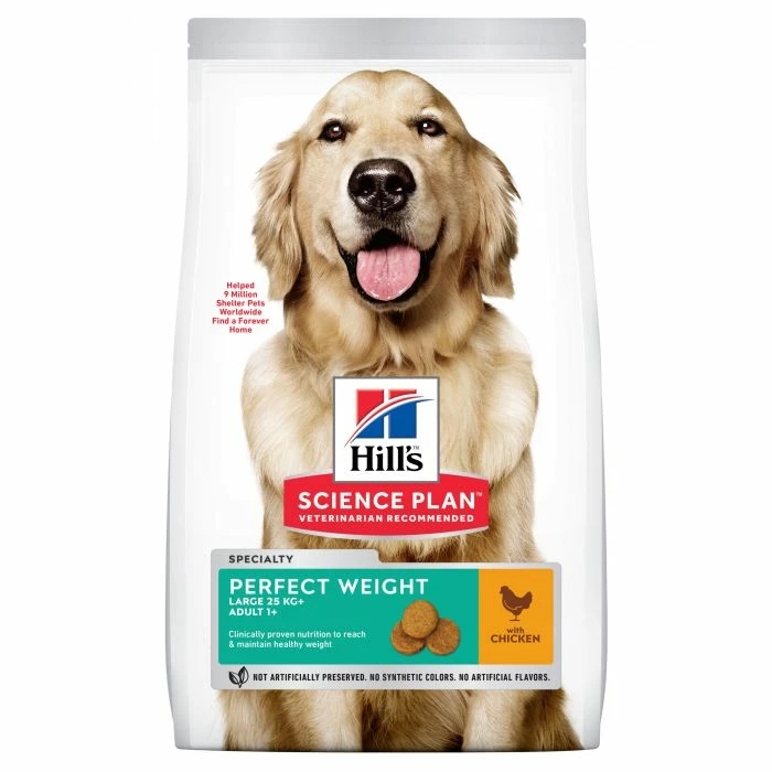 Hill's Science Plan Adult Perfect Weight Croquettes Pour Grand Chien Au Poulet 3 Hill's Science Plan Adult Perfect Weight Croquettes Pour Grand Chien Au Poulet