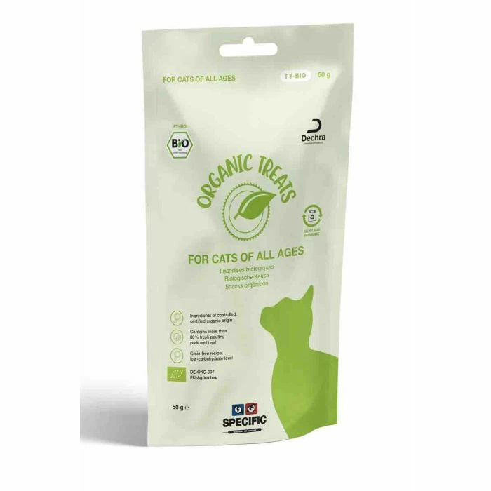 SPECIFIC BIO Organic Treats Pour Chat - 8 Sachets De 50g 3 SPECIFIC BIO Organic Treats Pour Chat - 8 Sachets De 50g