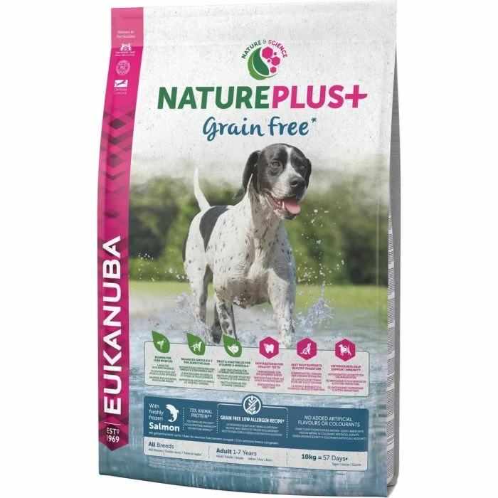 Eukanuba Natureplus+ Adulte - Sans Céréales - Saumon - 10kg 3 Eukanuba Natureplus+ Adulte - Sans Céréales - Saumon - 10kg