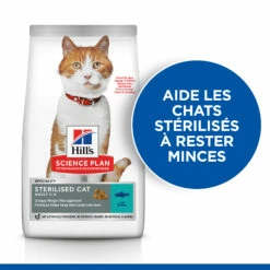 Hill's Science Plan Adult Sterilised Croquettes Et Boîtes Pour Chat Stérilisé -Promos VetoStore Boutique science plan adulte chat sterilisC3A9 croquettes thon 2 FR 1